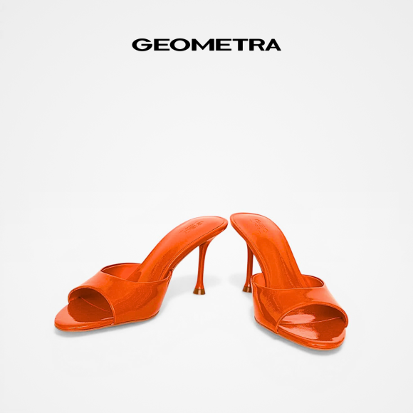 Dép cao gót hở mũi Peep Toe WDC0225 - GEOMETRA
