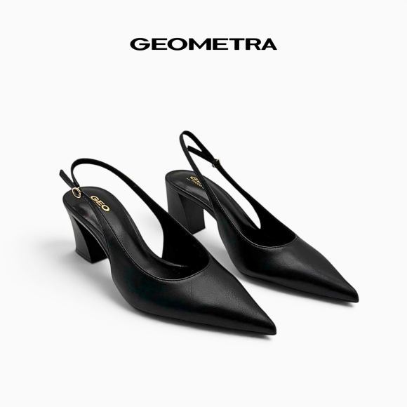 Giày cao gót Slingback Noir Prestige - WSB0925