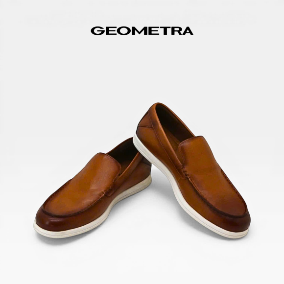 Giày lười Obsidian Moccasin Rustic Leather - 101MCS006