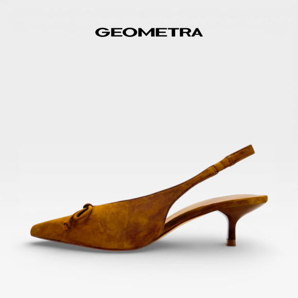 Giày Da Slingback Dawn Beige