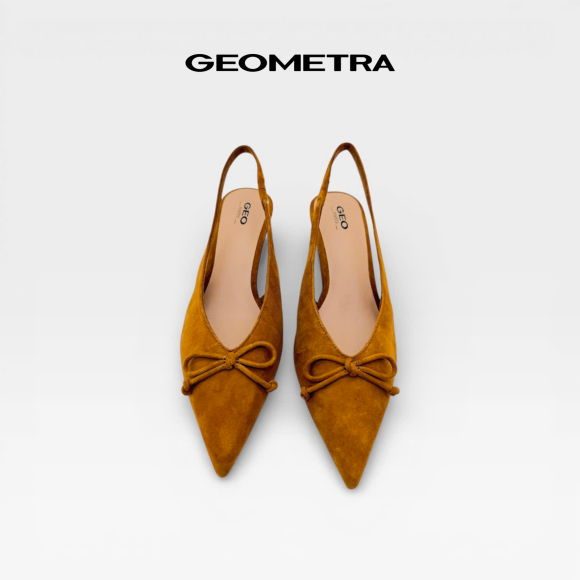 Giày Da Slingback Dawn Beige