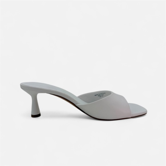 Giày cao gót hở mũi da PU mờ Aquamarine Mist - Xanh Pastel