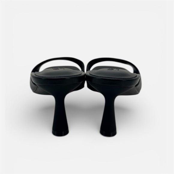 Giày cao gót hở mũi da PU mờ Vanilla Onyx