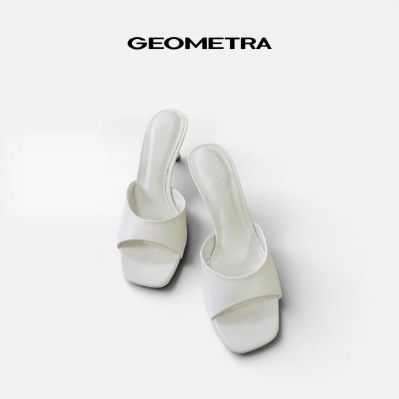 Giày cao gót hở mũi da PU mờ Jet Stone 