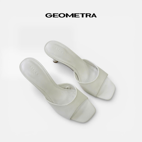 Giày cao gót hở mũi da PU mờ Jet Stone 