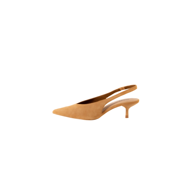 Giày Da Slingback Mũi Nhọn DawnBeige
